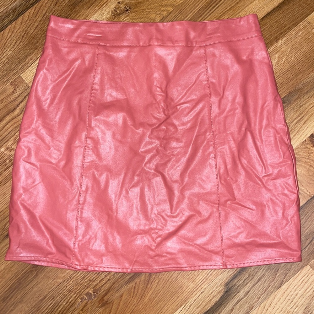 Free people Leather Skirt